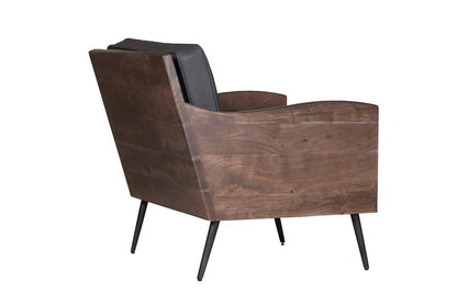 Jofran - Karma Genuine Leather Live Edge Accent Chair - Slate - KARMA-CH-SLATE view 13