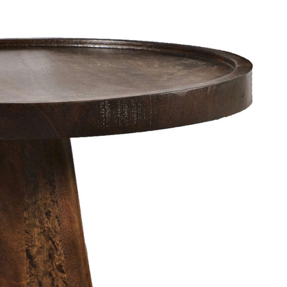 Jofran - Knox Mid-Century Modern Solid Hardwood Round Accent Tables (Set of 3) Chestnut - 2330-KNOXCHS view 5