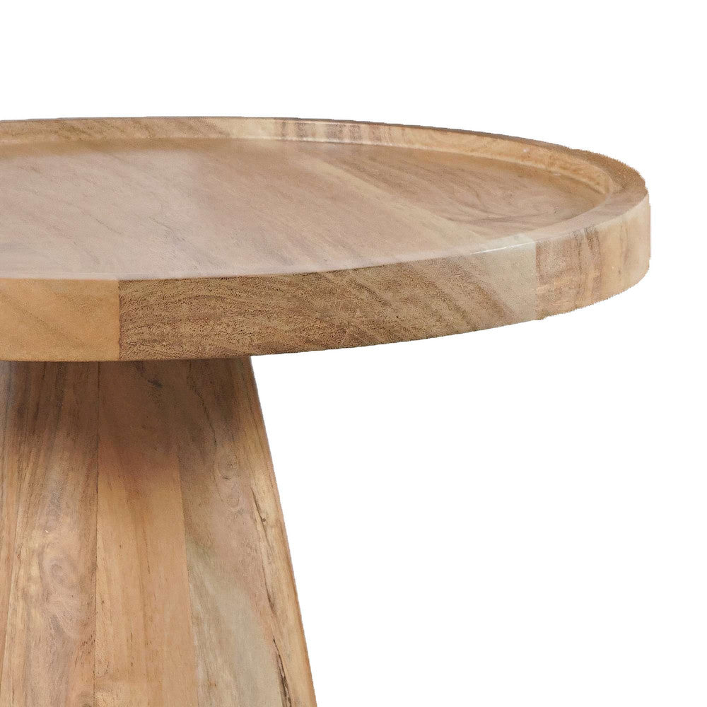 Jofran - Knox Mid-Century Modern Solid Hardwood Round Accent Tables (Set of 3) Natural - 2330-KNOXNAT view 6