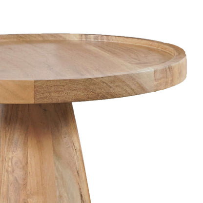 Jofran - Knox Mid-Century Modern Solid Hardwood Round Accent Tables (Set of 3) Natural - 2330-KNOXNAT view 6