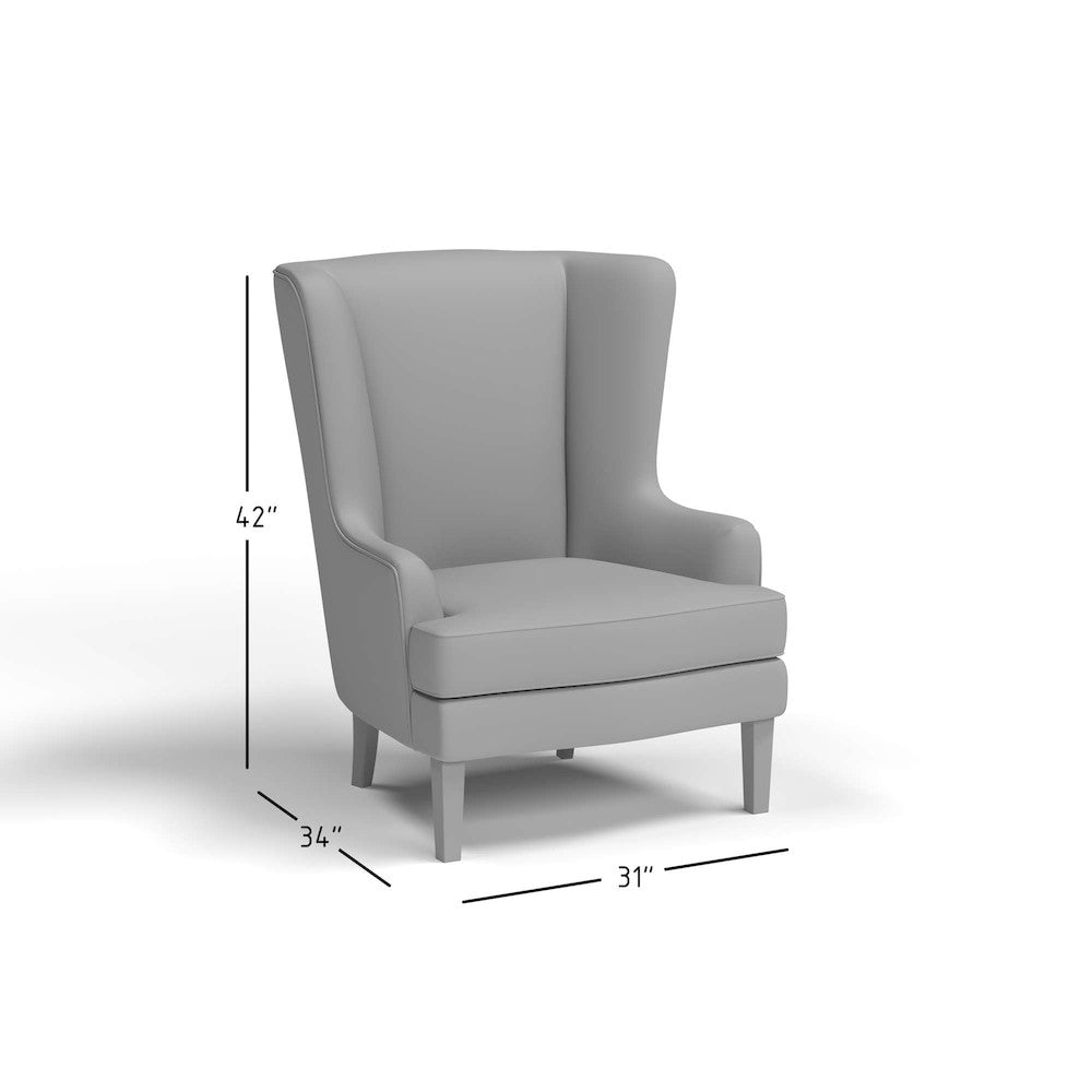 Jofran - Lacroix Accent Chair - Graphite - LACROIX-CH-GRAPHITE view 10