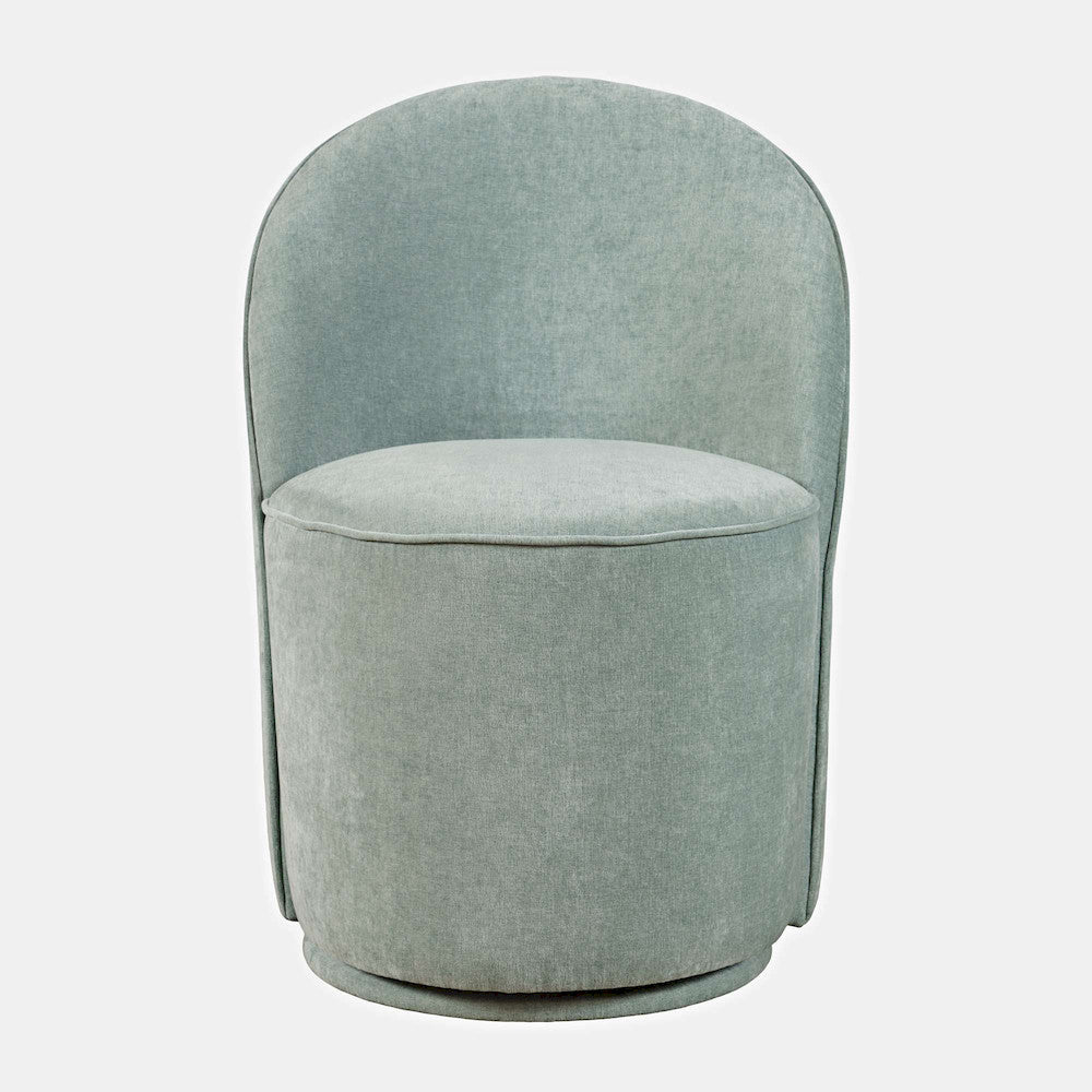 Jofran - Landon Mid-Century Modern Upholstered Swivel Dining Chair (Set of 2) Blue - 2271-LANDONBLU view 1