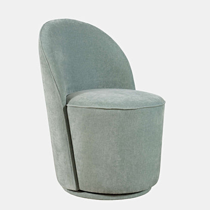 Jofran - Landon Mid-Century Modern Upholstered Swivel Dining Chair (Set of 2) Blue - 2271-LANDONBLU view 2