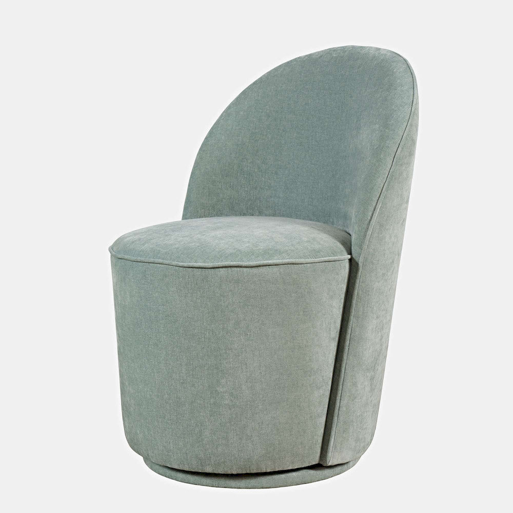 Jofran - Landon Mid-Century Modern Upholstered Swivel Dining Chair (Set of 2) Blue - 2271-LANDONBLU view 3