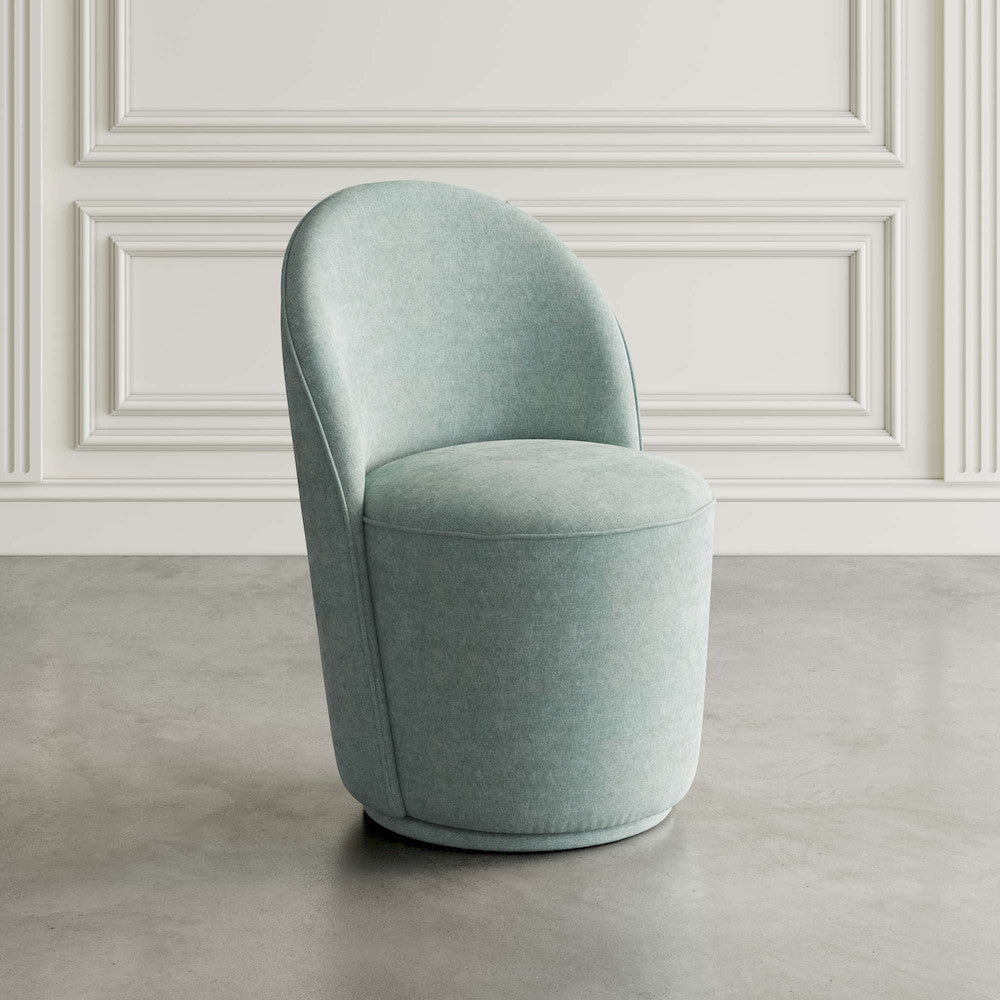 Jofran - Landon Mid-Century Modern Upholstered Swivel Dining Chair (Set of 2) Blue - 2271-LANDONBLU view 8