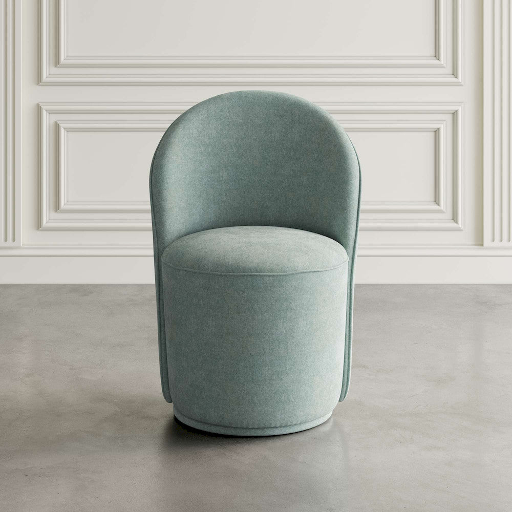 Jofran - Landon Mid-Century Modern Upholstered Swivel Dining Chair (Set of 2) Blue - 2271-LANDONBLU view 9