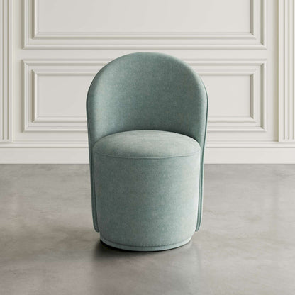 Jofran - Landon Mid-Century Modern Upholstered Swivel Dining Chair (Set of 2) Blue - 2271-LANDONBLU view 9