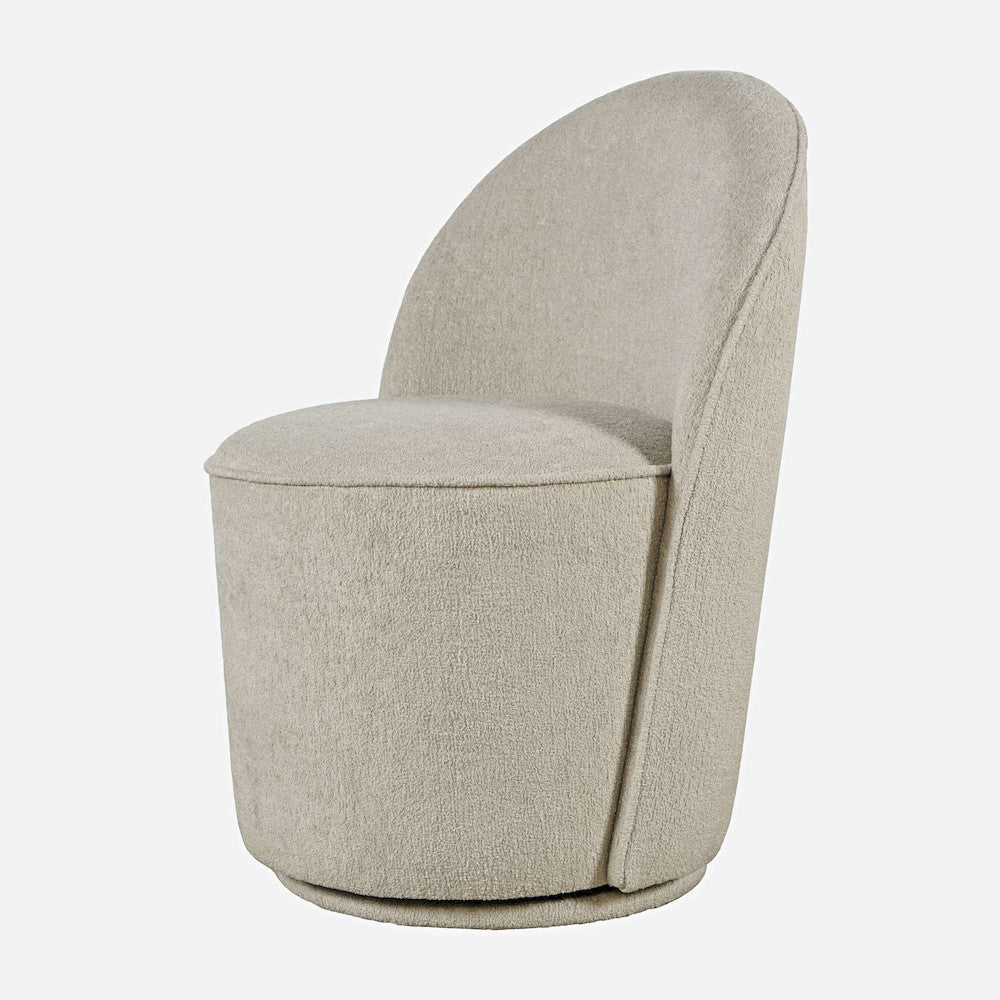 Jofran - Landon Mid-Century Modern Upholstered Swivel Dining Chair (Set of 2) Gray - 2271-LANDONGRY view 3