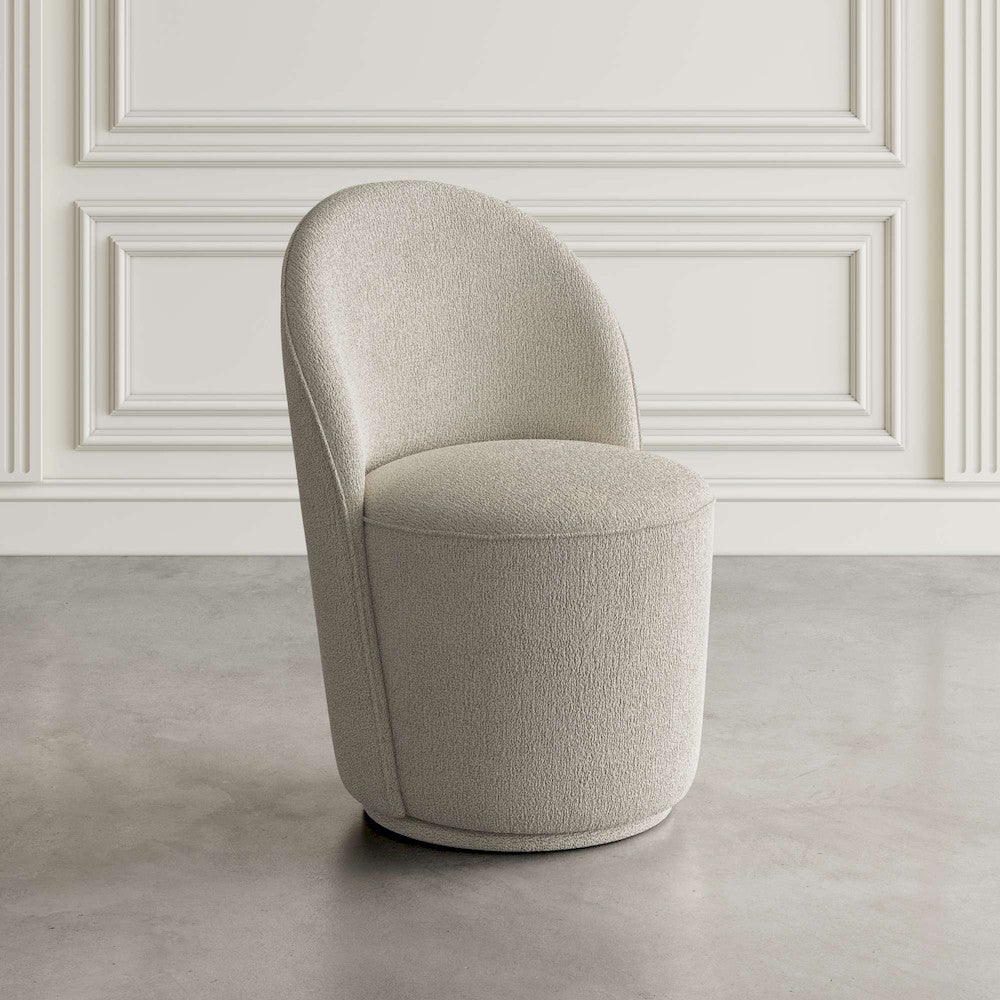 Jofran - Landon Mid-Century Modern Upholstered Swivel Dining Chair (Set of 2) Gray - 2271-LANDONGRY view 8
