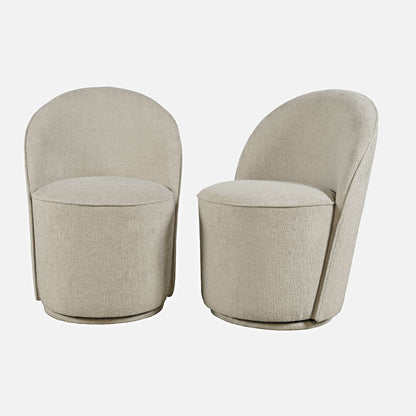 Jofran - Landon Mid-Century Modern Upholstered Swivel Dining Chair (Set of 2) Gray - 2271-LANDONGRY view 11