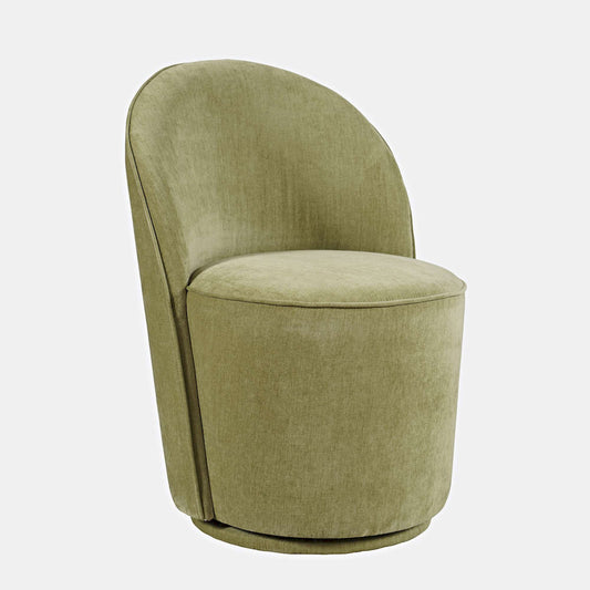 Jofran - Landon Mid-Century Modern Upholstered Swivel Dining Chair (Set of 2) Green - 2271-LANDONGRN view 2