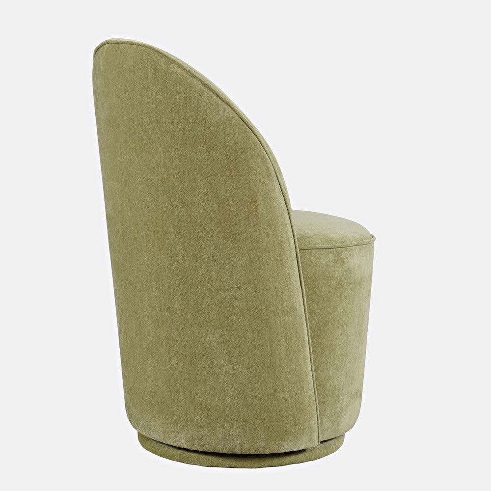 Jofran - Landon Mid-Century Modern Upholstered Swivel Dining Chair (Set of 2) Green - 2271-LANDONGRN view 5