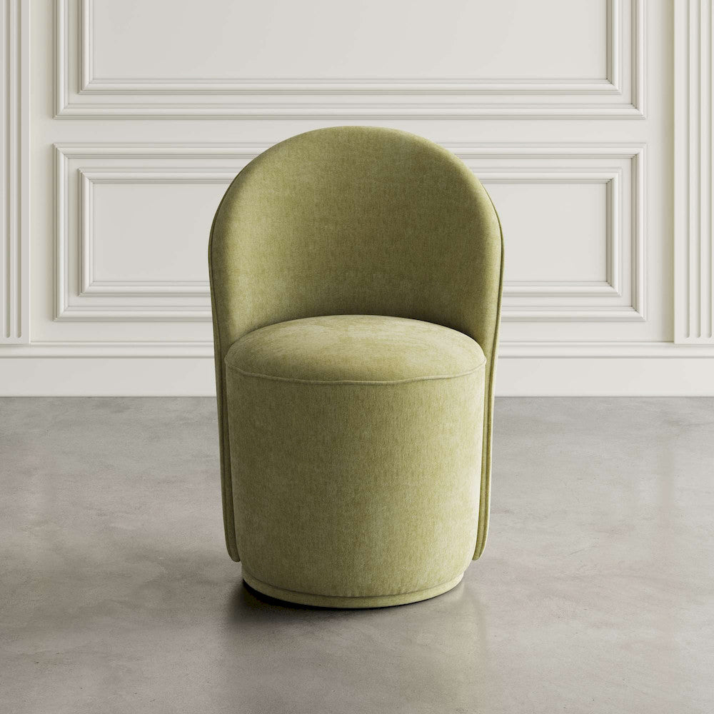 Jofran - Landon Mid-Century Modern Upholstered Swivel Dining Chair (Set of 2) Green - 2271-LANDONGRN view 8