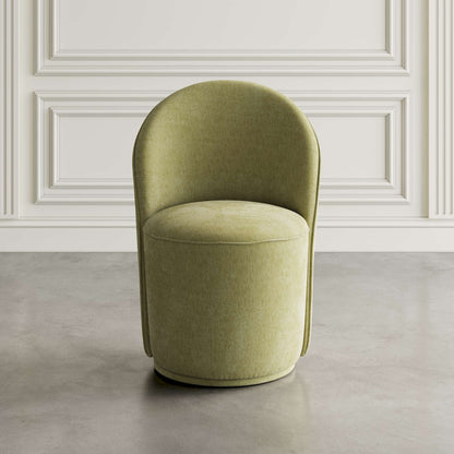Jofran - Landon Mid-Century Modern Upholstered Swivel Dining Chair (Set of 2) Green - 2271-LANDONGRN view 8