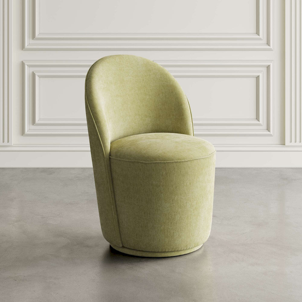 Jofran - Landon Mid-Century Modern Upholstered Swivel Dining Chair (Set of 2) Green - 2271-LANDONGRN view 9