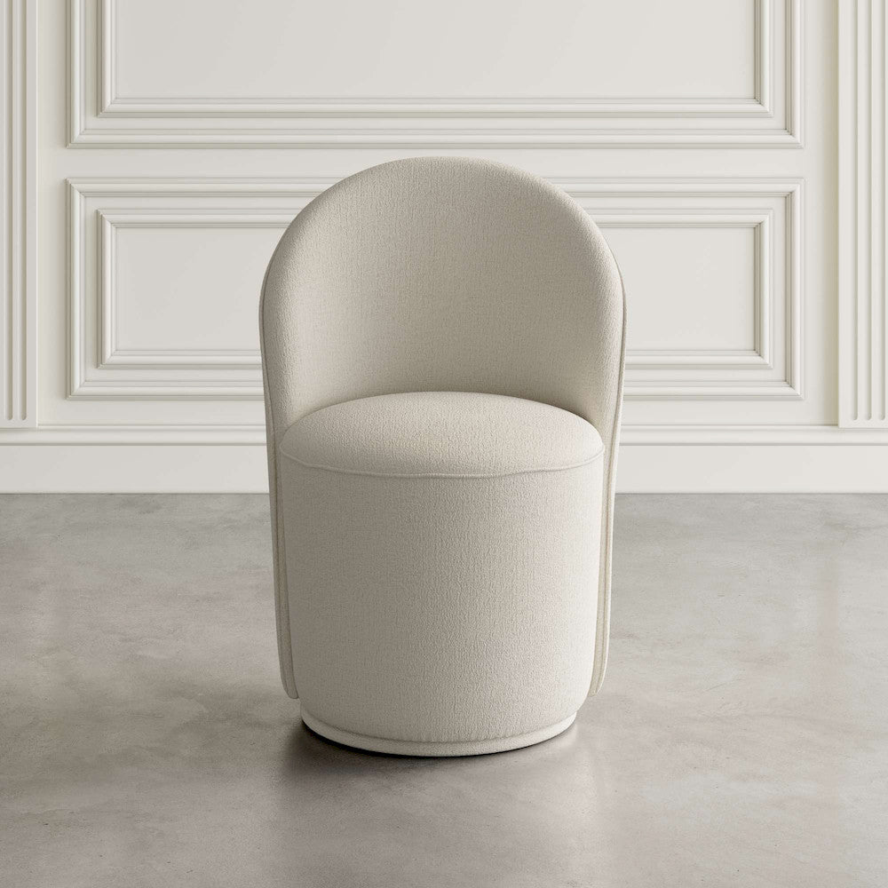 Jofran - Landon Mid-Century Modern Upholstered Swivel Dining Chair (Set of 2) Natural - 2271-LANDONNAT view 9