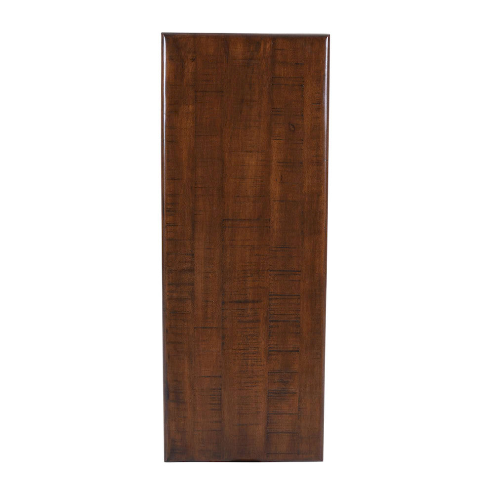 Jofran - Larson Modern Industrial 48in Solid Wood Sofa Table with Storage, Distressed Brown - 2222-4 view 9