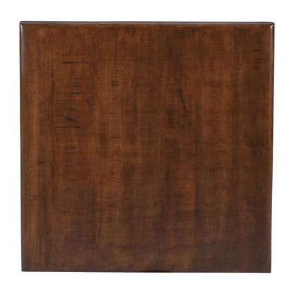 Jofran - Larson Modern Industrial Square Solid Wood End Table with Storage Shelves, Distressed Brown - 2222-3 view 10