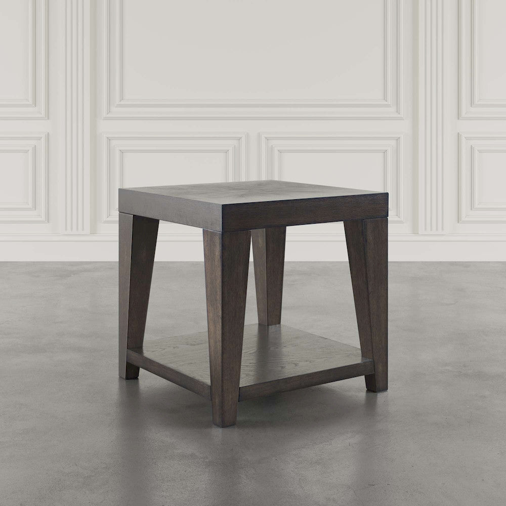 Jofran - Laurel Creek Modern Contemporary 24in Square End Table with Open Shelf in Espresso - 2450-3 view 4