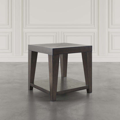 Jofran - Laurel Creek Modern Contemporary 24in Square End Table with Open Shelf in Espresso - 2450-3 view 4