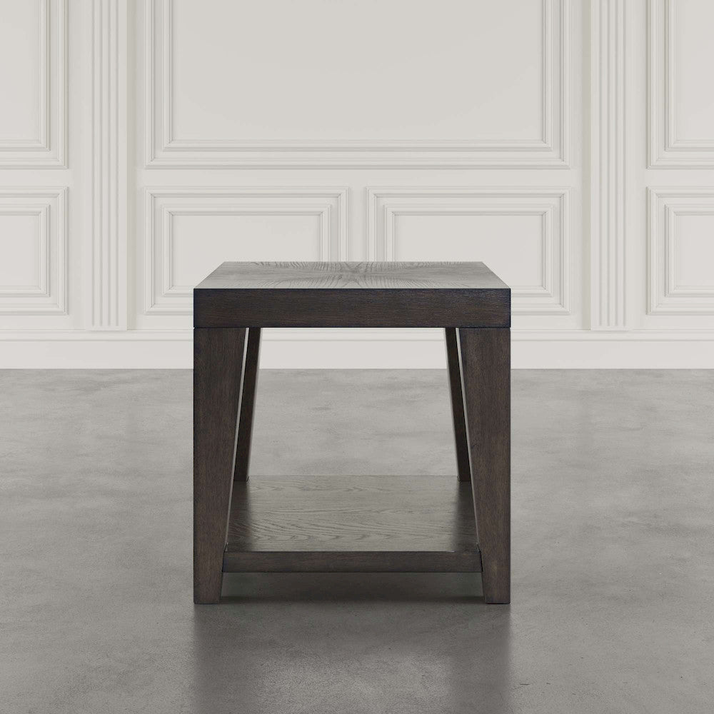 Jofran - Laurel Creek Modern Contemporary 24in Square End Table with Open Shelf in Espresso - 2450-3 view 5