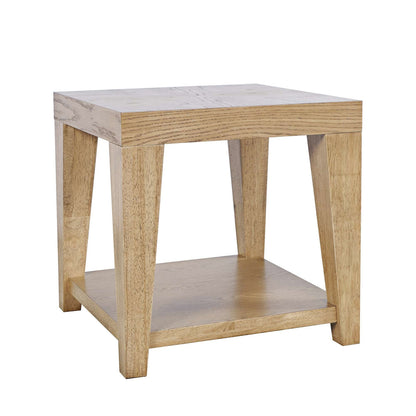 Jofran - Laurel Creek Modern Contemporary 24in Square End Table with Open Shelf in Natural - 2460-3 view 2