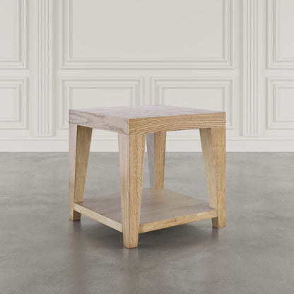 Jofran - Laurel Creek Modern Contemporary 24in Square End Table with Open Shelf in Natural - 2460-3 view 3