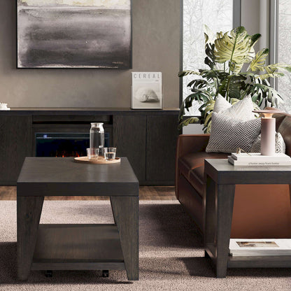 Jofran - Laurel Creek Modern Contemporary 50in Coffee Table with Storage Shelf and Hidden Casters in Espresso - 2450-1 view 5