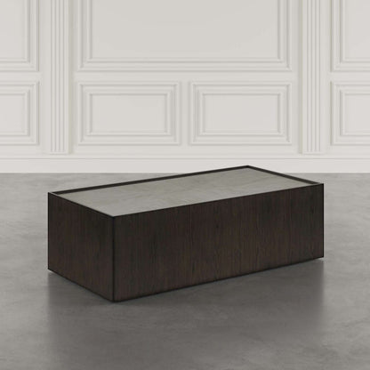 Jofran - Laurel Creek Modern Contemporary 52in Block Coffee Table with Hidden Casters in Espresso - 2450-5 view 5