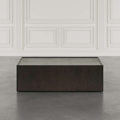 Jofran - Laurel Creek Modern Contemporary 52in Block Coffee Table with Hidden Casters in Espresso - 2450-5 view 6