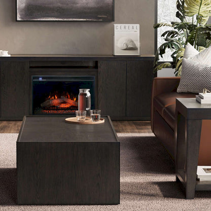 Jofran - Laurel Creek Modern Contemporary 52in Block Coffee Table with Hidden Casters in Espresso - 2450-5 view 7