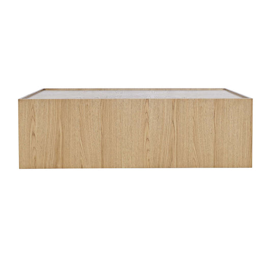 Jofran - Laurel Creek Modern Contemporary 52in Block Coffee Table with Hidden Casters in Natural - 2460-5 view 1