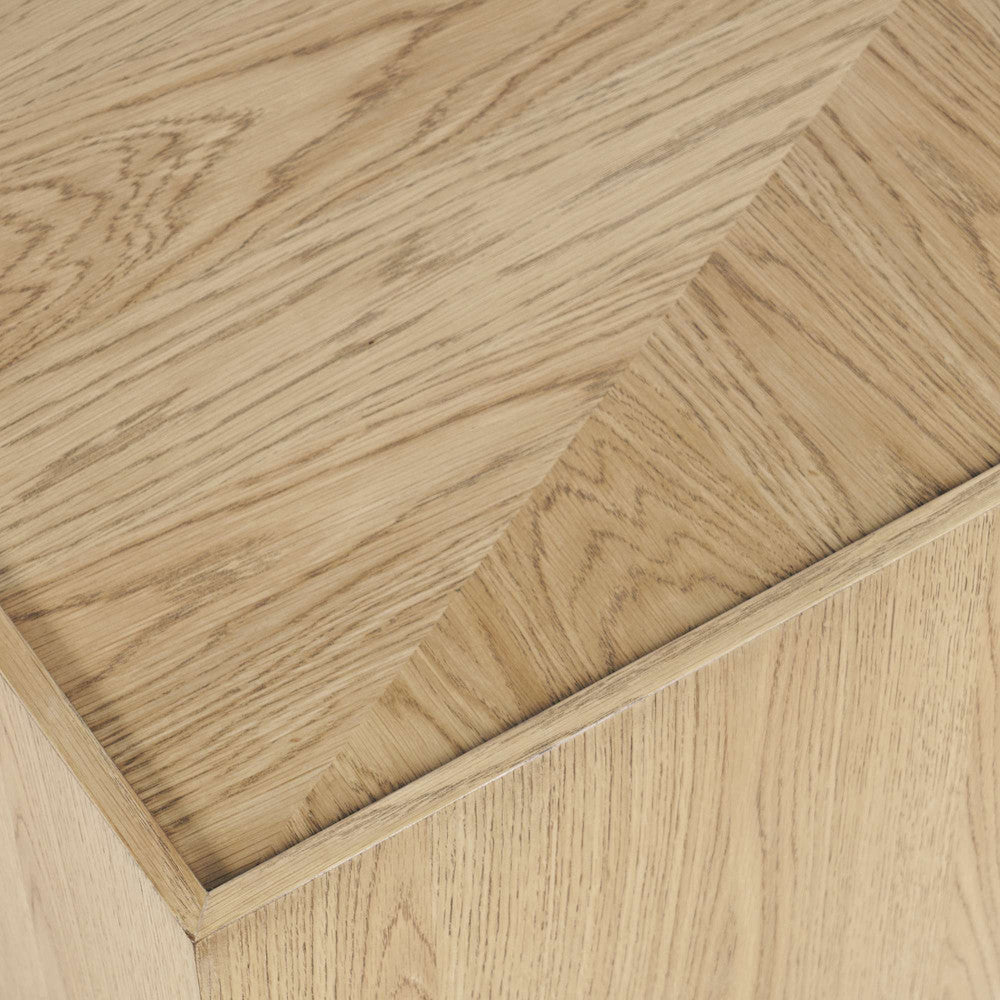 Jofran - Laurel Creek Modern Contemporary 52in Block Coffee Table with Hidden Casters in Natural - 2460-5 view 6