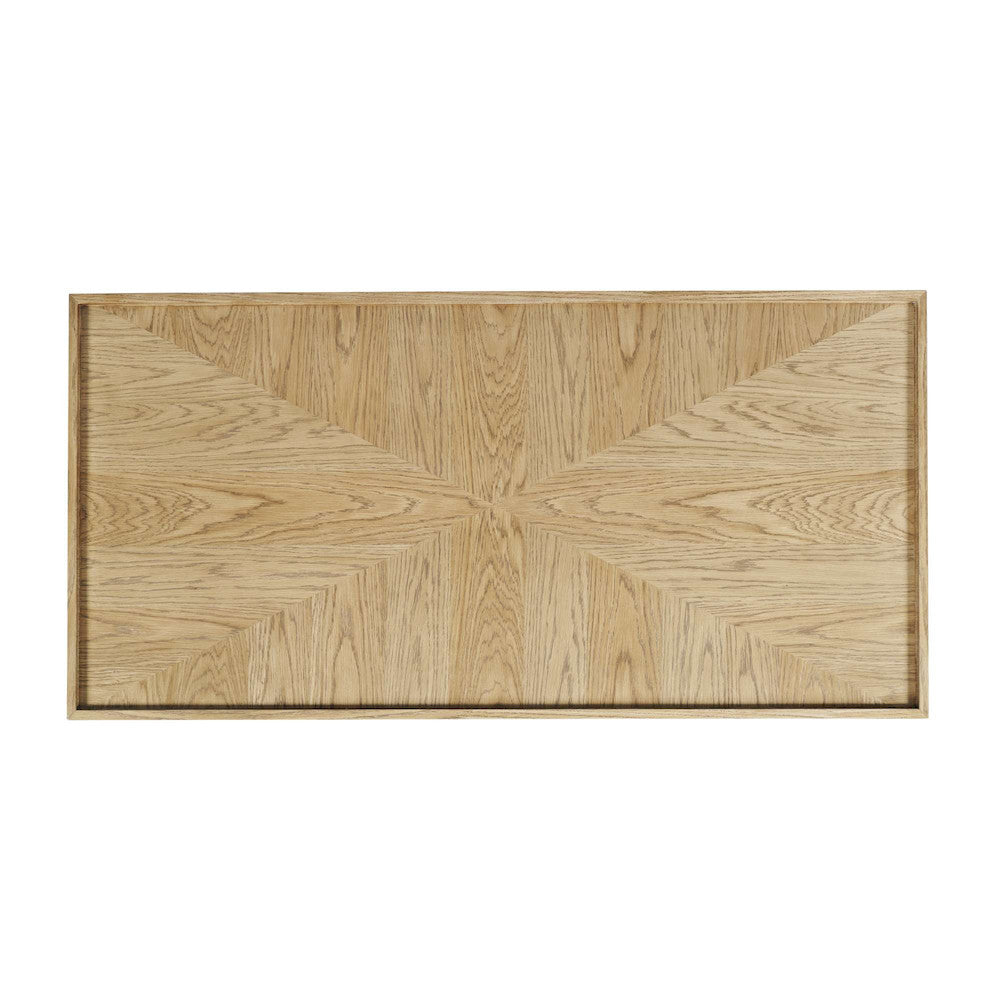 Jofran - Laurel Creek Modern Contemporary 52in Block Coffee Table with Hidden Casters in Natural - 2460-5 view 9