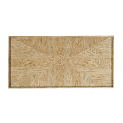 Jofran - Laurel Creek Modern Contemporary 52in Block Coffee Table with Hidden Casters in Natural - 2460-5 view 9