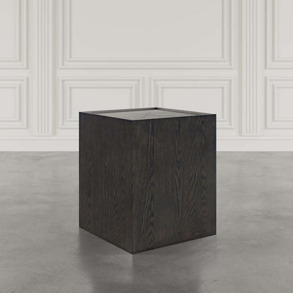 Jofran - Laurel Creek Modern Contemporary Square Block Pedestal End Table in Espresso - 2450-6 view 4