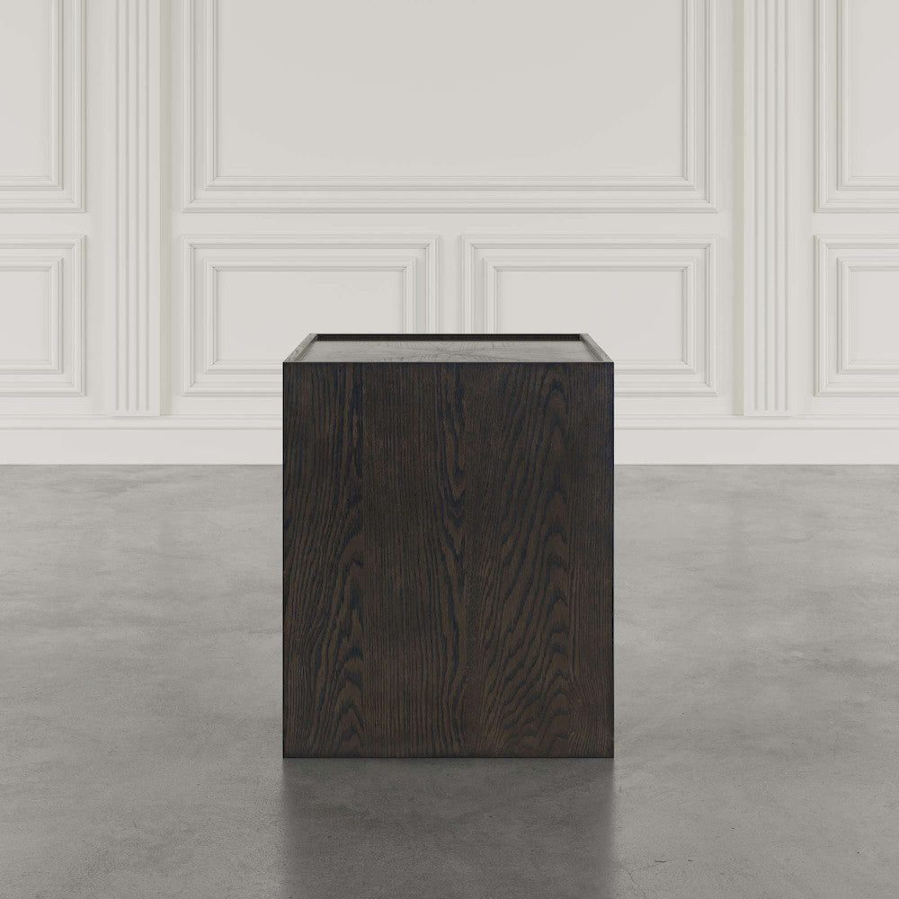 Jofran - Laurel Creek Modern Contemporary Square Block Pedestal End Table in Espresso - 2450-6 view 5