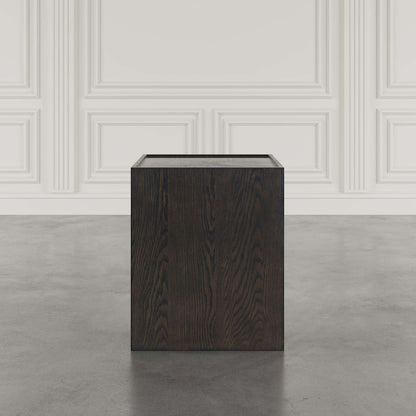 Jofran - Laurel Creek Modern Contemporary Square Block Pedestal End Table in Espresso - 2450-6 view 5