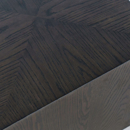 Jofran - Laurel Creek Modern Contemporary Square Block Pedestal End Table in Espresso - 2450-6 view 6