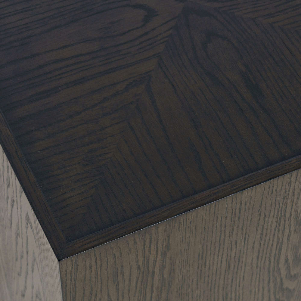 Jofran - Laurel Creek Modern Contemporary Square Block Pedestal End Table in Espresso - 2450-6 view 8