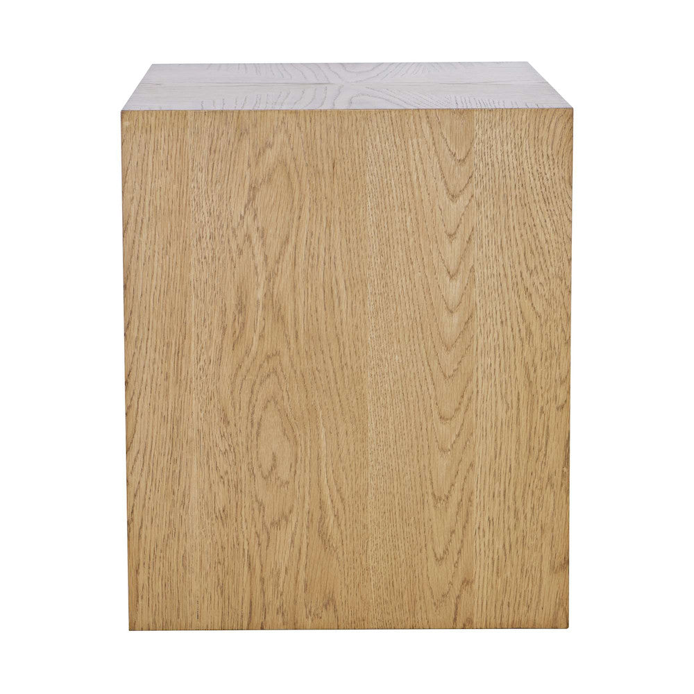 Jofran - Laurel Creek Modern Contemporary Square Block Pedestal End Table in Natural - 2460-6 view 1