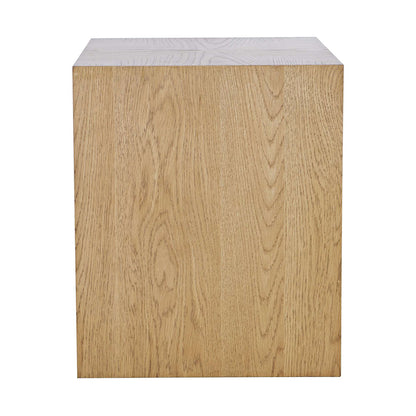 Jofran - Laurel Creek Modern Contemporary Square Block Pedestal End Table in Natural - 2460-6 view 1
