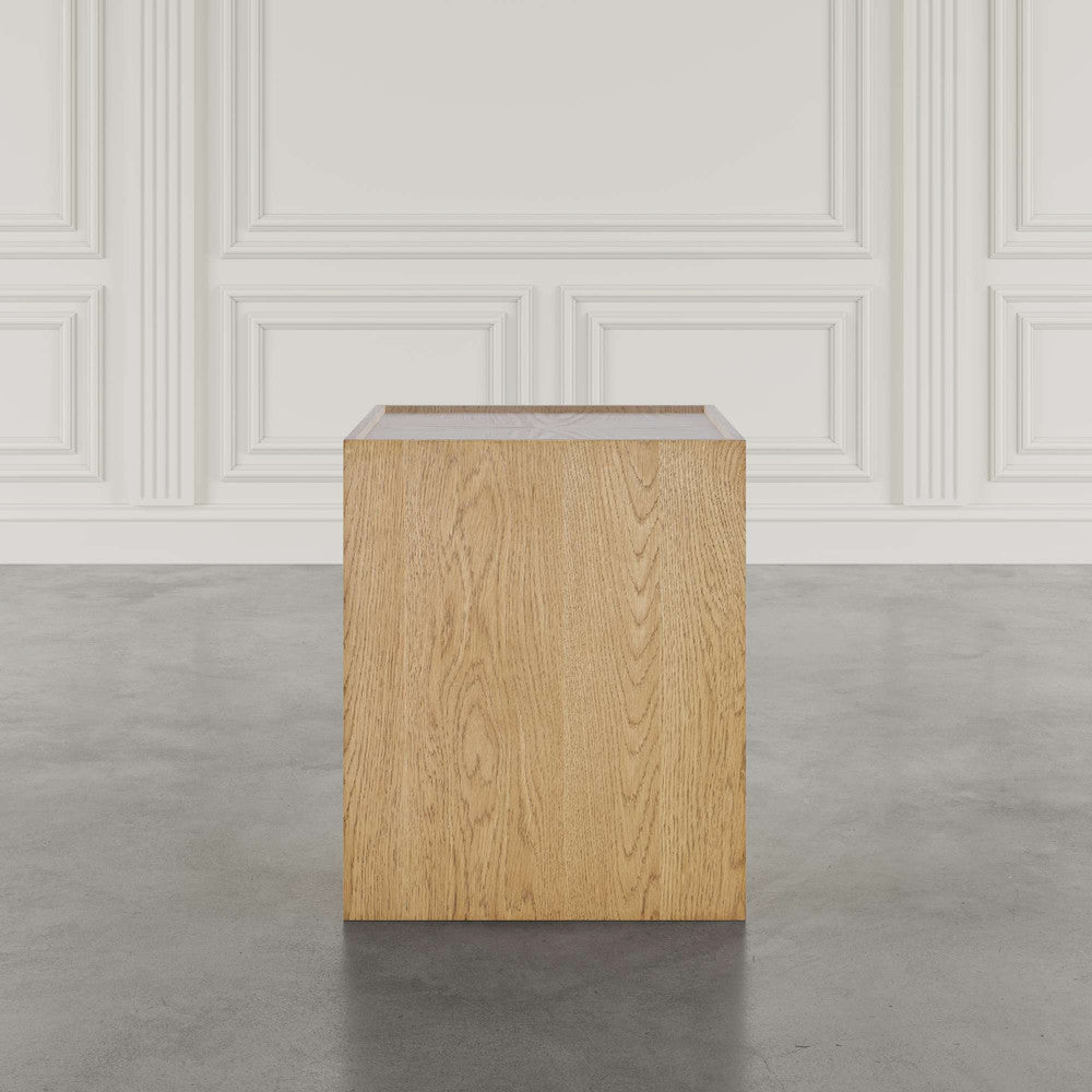 Jofran - Laurel Creek Modern Contemporary Square Block Pedestal End Table in Natural - 2460-6 view 4