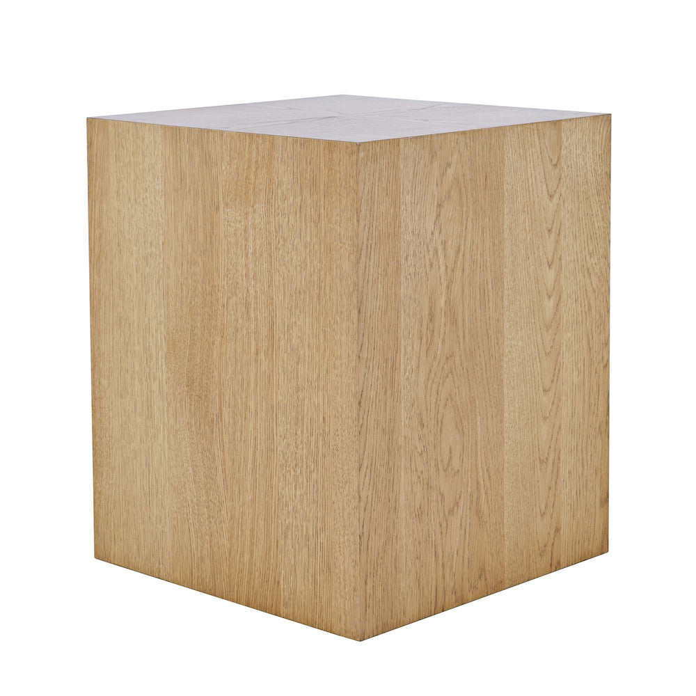 Jofran - Laurel Creek Modern Contemporary Square Block Pedestal End Table in Natural - 2460-6 view 6