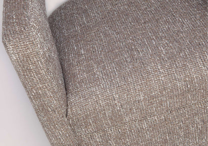 Jofran - Lexy Modern Sculpted Curved Upholstered Swivel Accent Chair, Chocolate - LEXY-SW-CHOCO view 6