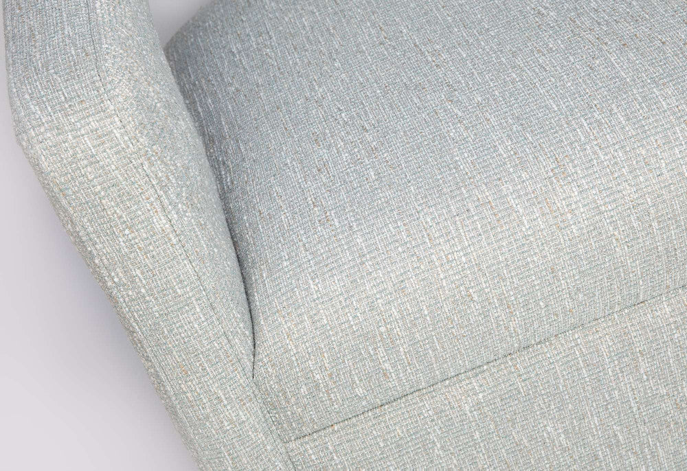 Jofran - Lexy Modern Sculpted Curved Upholstered Swivel Accent Chair, Spa - LEXY-SW-SPA view 6