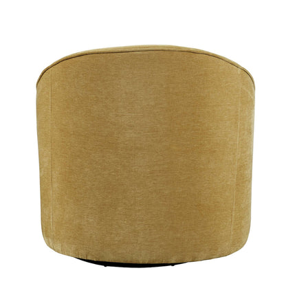 Jofran - Lulu Mid-Century Modern Upholstered Casual Swivel Accent Chair in Gold - LULU2-SW-GOLD view 3