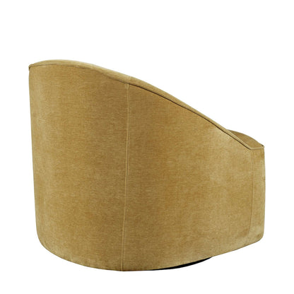 Jofran - Lulu Mid-Century Modern Upholstered Casual Swivel Accent Chair in Gold - LULU2-SW-GOLD view 10