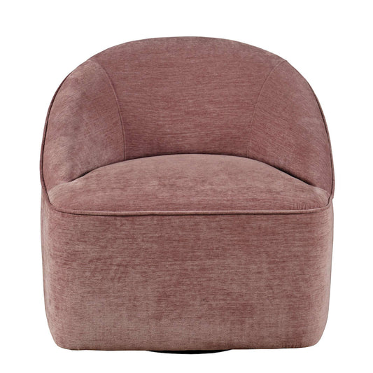 Jofran - Lulu Mid-Century Modern Upholstered Casual Swivel Accent Chair in Lilac - LULU2-SW-LILAC view 1