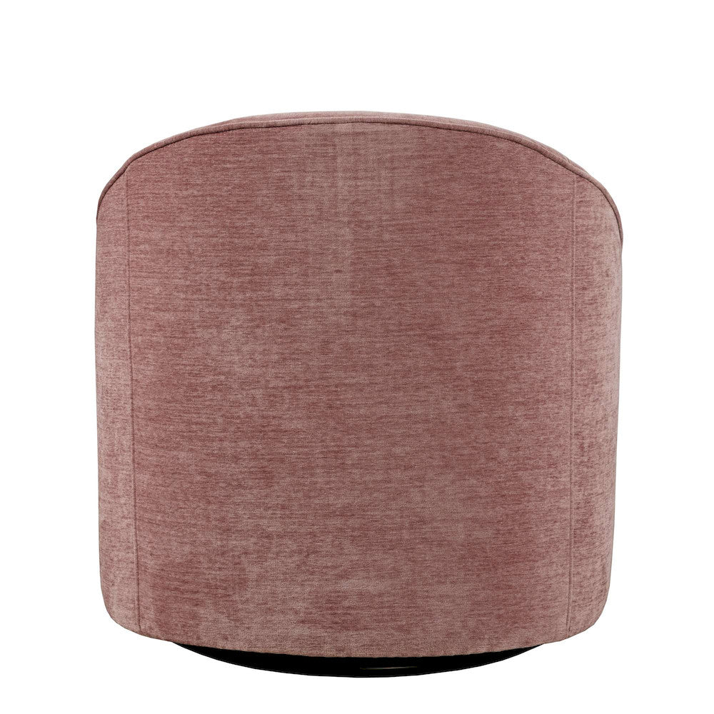 Jofran - Lulu Mid-Century Modern Upholstered Casual Swivel Accent Chair in Lilac - LULU2-SW-LILAC view 3